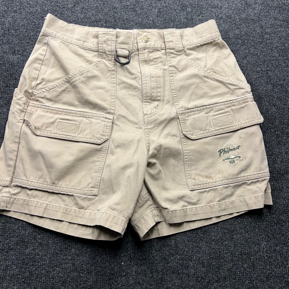 Columbia Mens 32 Philmont Scout Ranch BSA Cargo Shorts Tan Khaki Cotton XM 4036